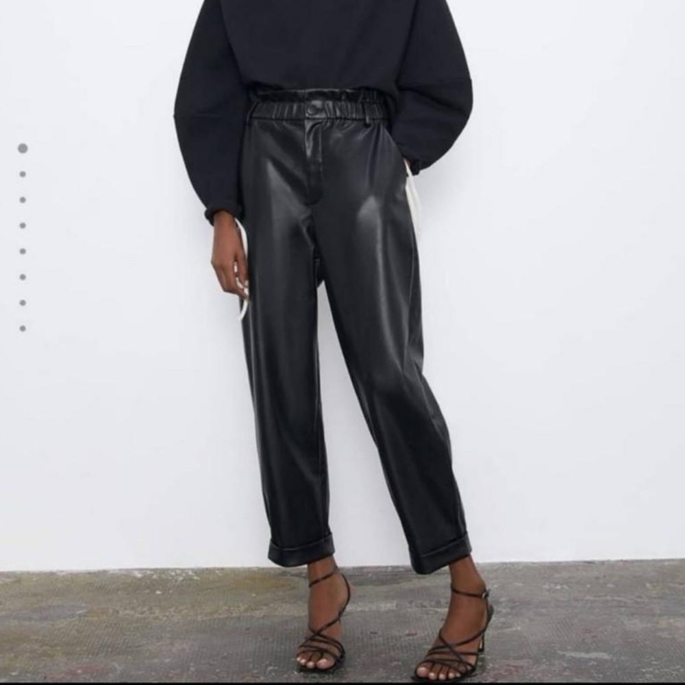 Zara Faux Leather Pants